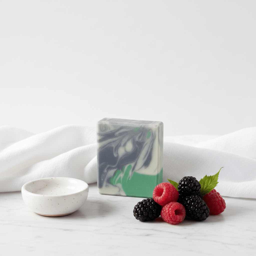 Black Raspberry Vanilla artisan body soap - Source of Beauty.