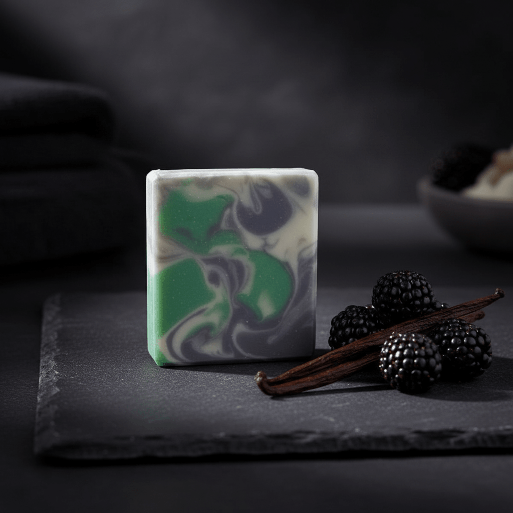 Black Raspberry Vanilla artisan body soap - Source of Beauty.