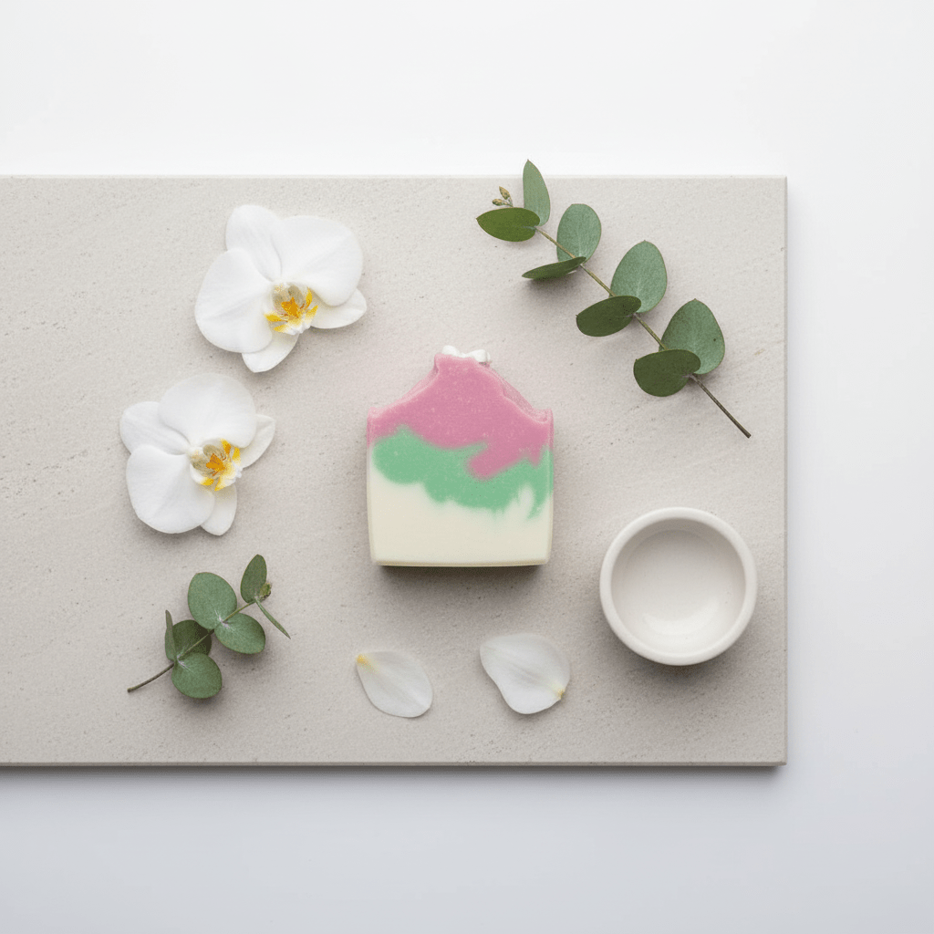 Butterfly Garden artisan body soap with aloe vera juice - Source of Beauty.