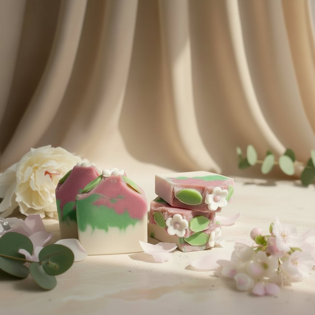 Butterfly Garden artisan body soap with aloe vera juice - Source of Beauty.