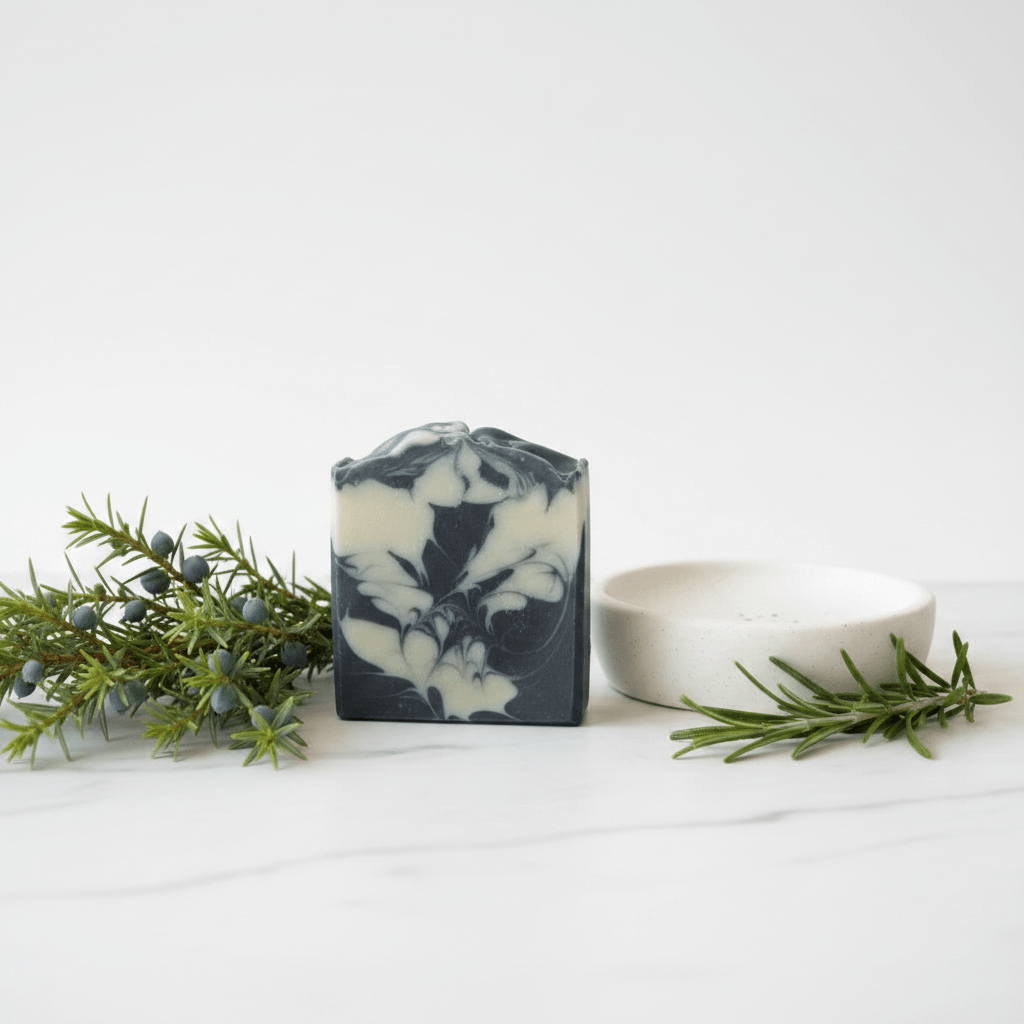 Crisp Juniper Goat milk artisan body soap - Source of Beauty.