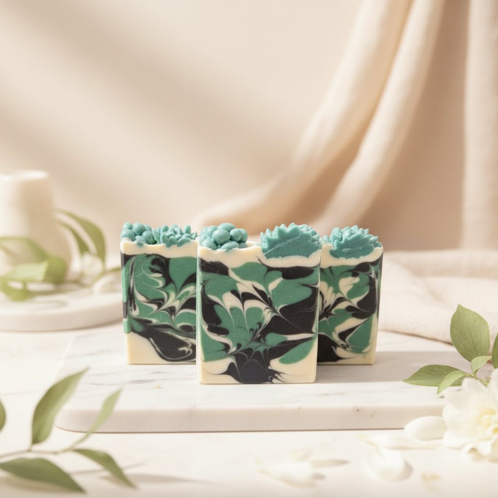 Eucalyptus and Mint artisan body soap (vegan) - Source of Beauty.