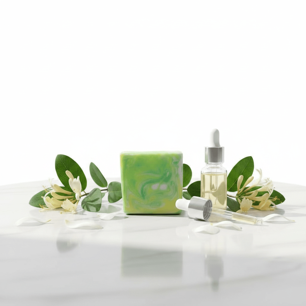 Honeysuckle artisan body soap with aloe vera juice - Source of Beauty.