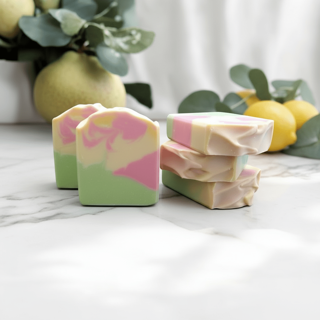 Juicy Pear artisan body soap - Source of Beauty.