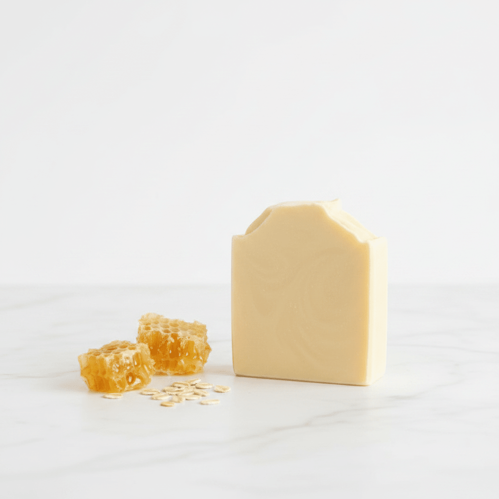 Oatmeal, Milk & Honey - Goat milk artisan body soap - Source of Beauty.