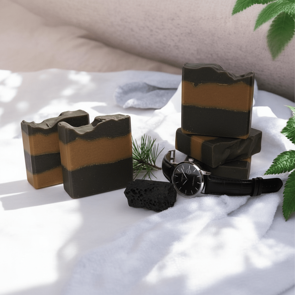 Pine Tar & Activated Charcoal Soap - Source of Beauty.